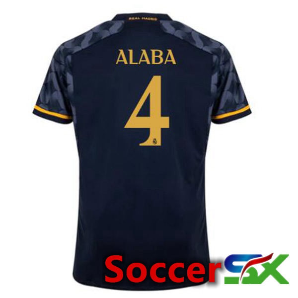 Real Madrid (Alaba 4) Away Soccer Jersey Blue Royal 2023/2024