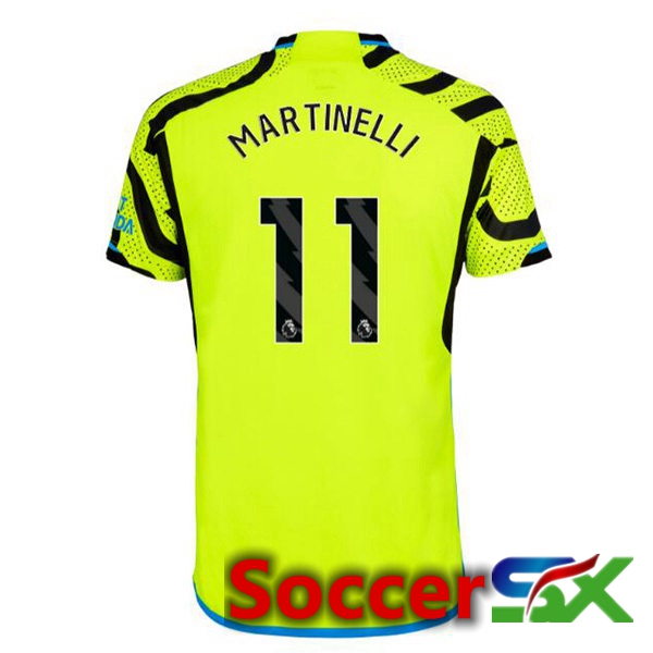 Arsenal (MARTINELLI 11) Away Soccer Jersey Green 2023/2024