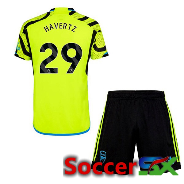 Arsenal (HAGreenZ 29) Kids Away Soccer Jersey Green 2023/2024