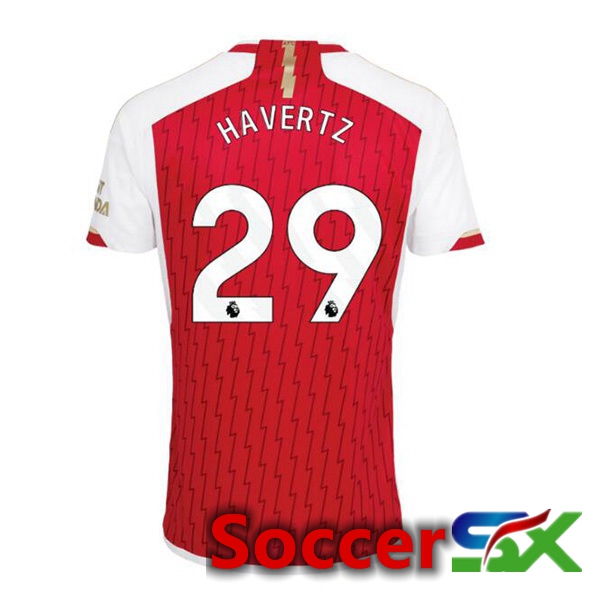 Arsenal (HAGreenZ 29) Home Soccer Jersey Red White 2023/2024