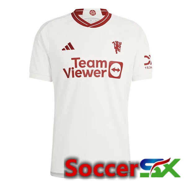Manchester United Third Soccer Jersey White 2023/2024