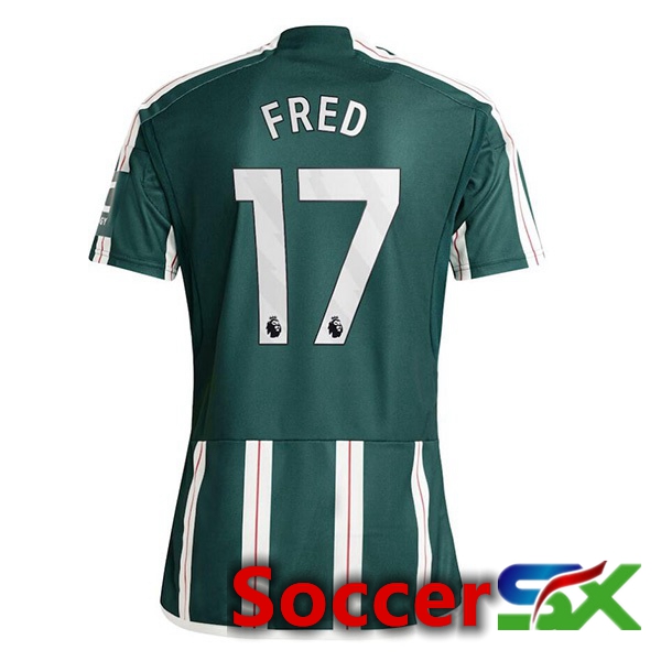 Manchester United (Fred 17) Away Soccer Jersey Green 2023/2024
