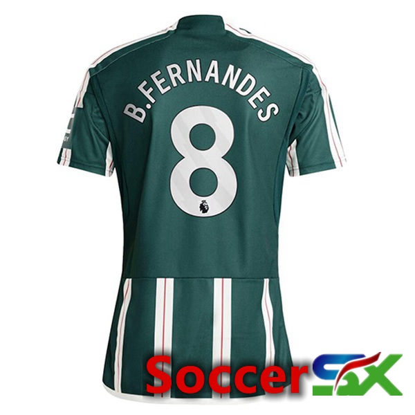 Manchester United (B.Fernandes 8) Away Soccer Jersey Green 2023/2024