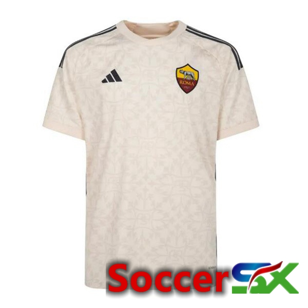 AS Roma Away Soccer Jersey Yellow 2023/2024