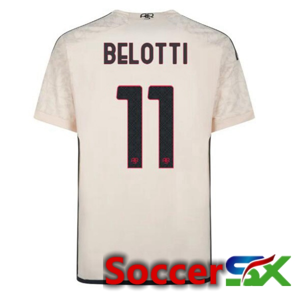 AS Roma (BELOTTI 11) Away Soccer Jersey Yellow 2023/2024