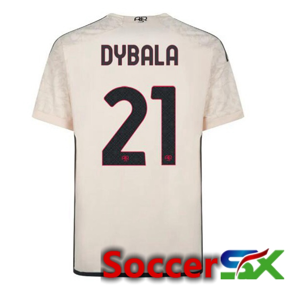 AS Roma (DYBALA 21) Away Soccer Jersey Yellow 2023/2024