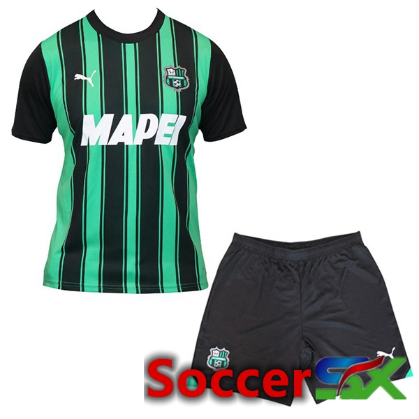 US Sassuolo Kids Home Soccer Jersey Green 2023/2024