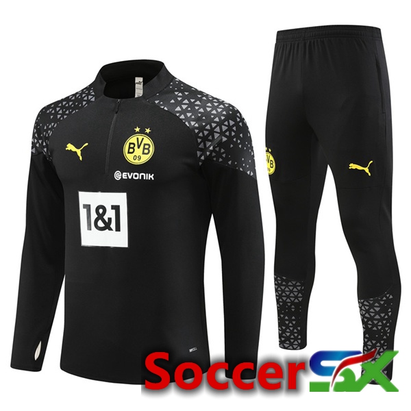 Dortmund BVB Training Tracksuit Suit Black 2023/2024