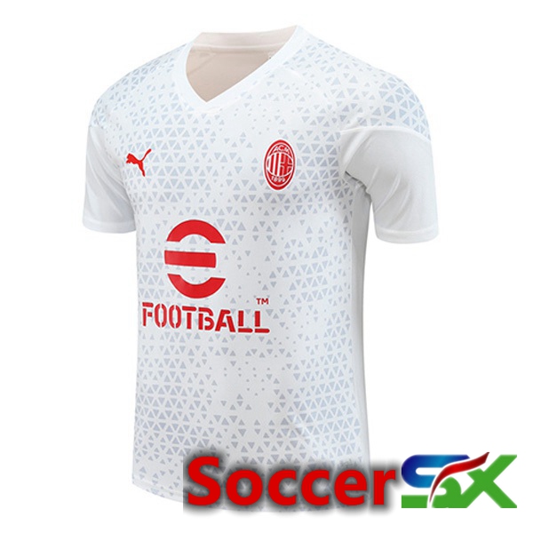 AC Milan Training T Shirt White 2023/2024