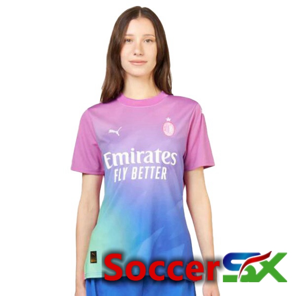 AC Milan Womens Third Soccer Jersey Rose 2023/2024