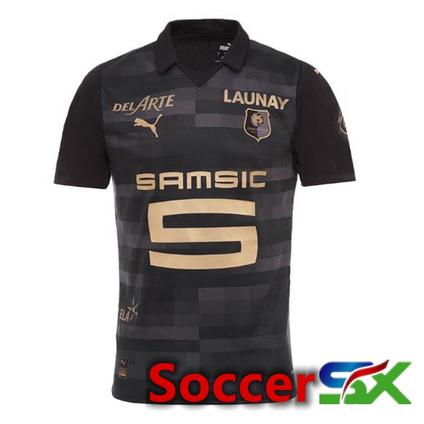 Stade Rennais Third Soccer Jersey Black 2023/2024