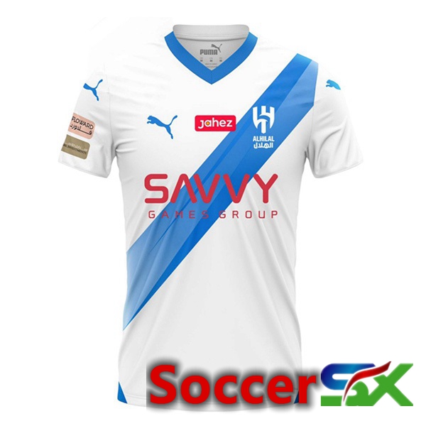 Al-Hilal FC Away Soccer Jersey White 2023/2024