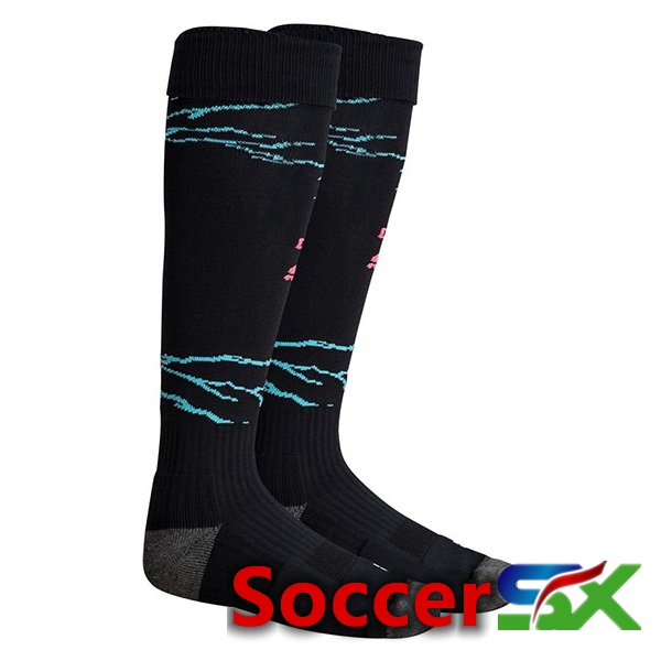 Manchester City Soccer Socks Third Blue Black 2023/2024