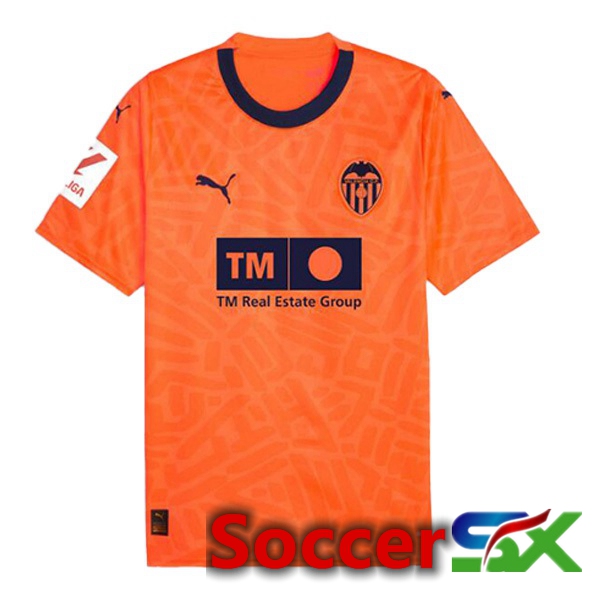 Valencia CF Third Soccer Jersey Orange 2023/2024