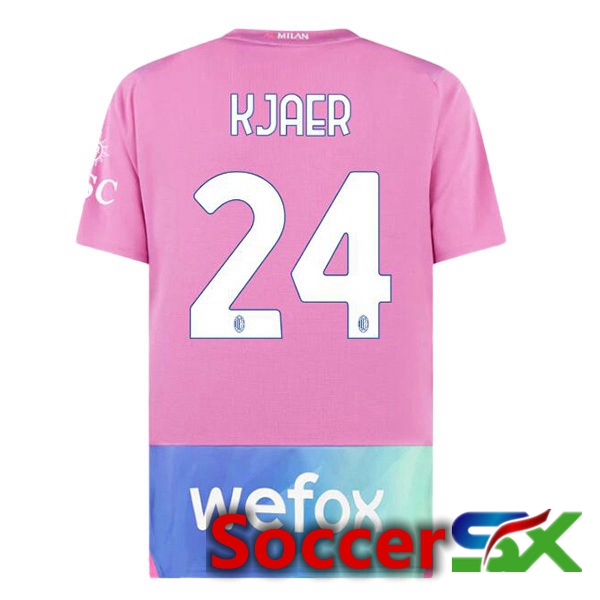AC Milan (Kjaer 24) Third Soccer Jersey Rose 2023/2024