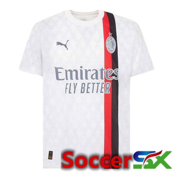 AC Milan Away Soccer Jersey White 2023/2024