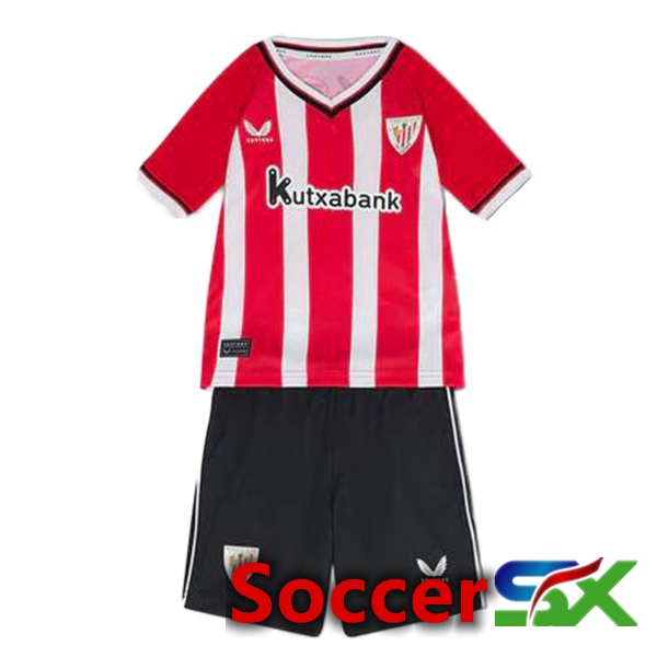 Athletic Bilbao Kids Home Soccer Jersey Red 2023/2024