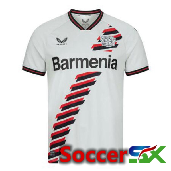 Bayer 04 Leverkusen Away Soccer Jersey White 2023/2024