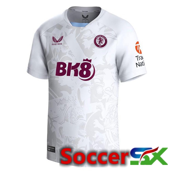 Aston Villa Away Soccer Jersey White 2023/2024