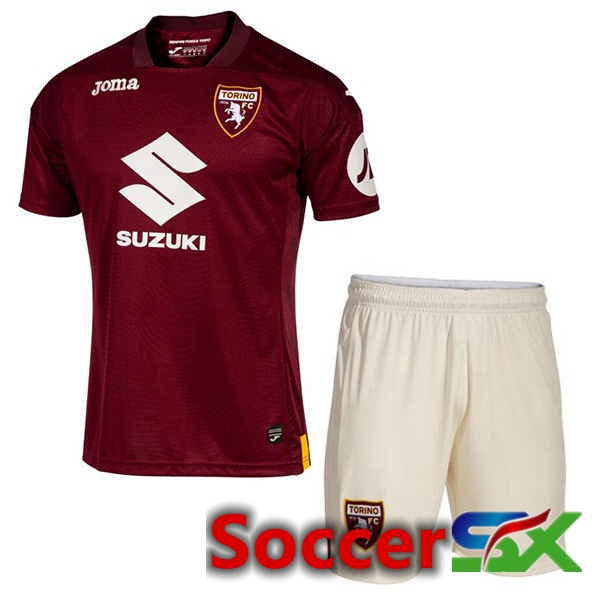 Torino FC Kids Home Soccer Jersey Red 2023/2024