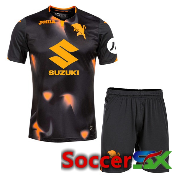 Torino FC Kids Third Soccer Jersey Black 2023/2024