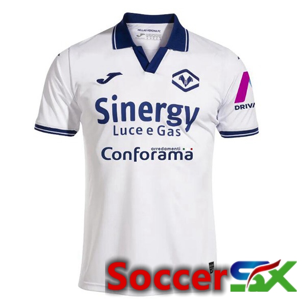 Hellas Verone Third Soccer Jersey White 2023/2024