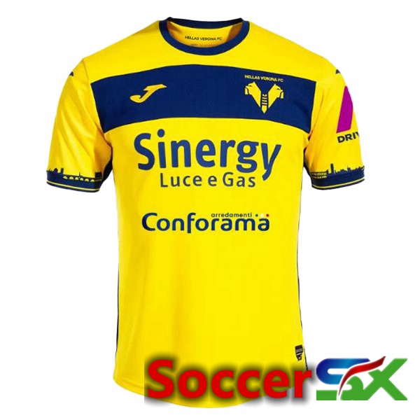 Hellas Verone Away Soccer Jersey Yellow 2023/2024
