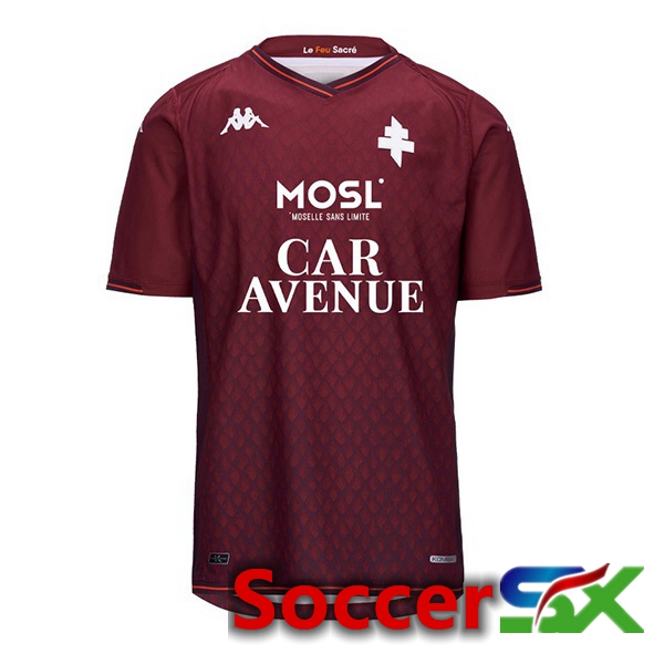 FC Metz Home Soccer Jersey Red 2023/2024