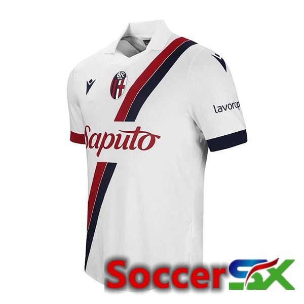 Bologne Away Soccer Jersey White 2023/2024