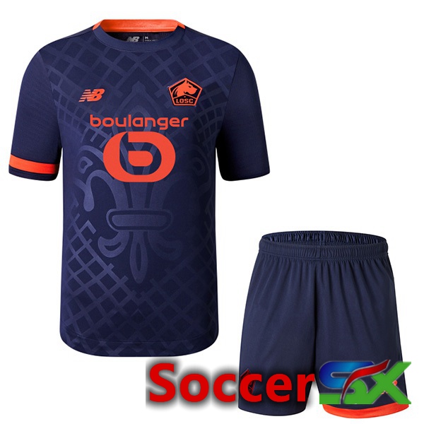 Lille OSC Kids Third Soccer Jersey Black 2023/2024