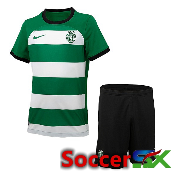 Sporting CP Kids Home Soccer Jersey Green 2023/2024