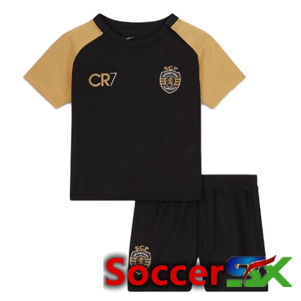 Sporting CP Kids Third Soccer Jersey Black 2023/2024