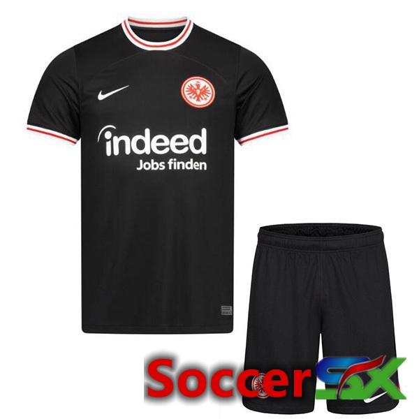 Eintracht Frankfurt Kids Away Soccer Jersey Black 2023/2024