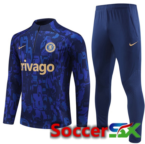 FC Chelsea Training Tracksuit Suit Blue 2023/2024