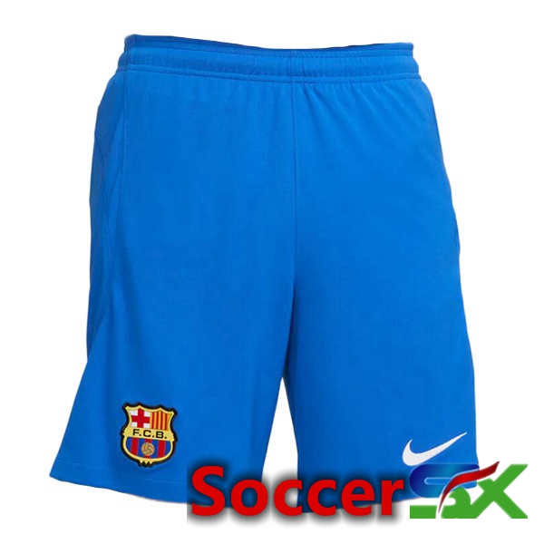 FC Barcelona Soccer Shorts Away Blue 2023/2024