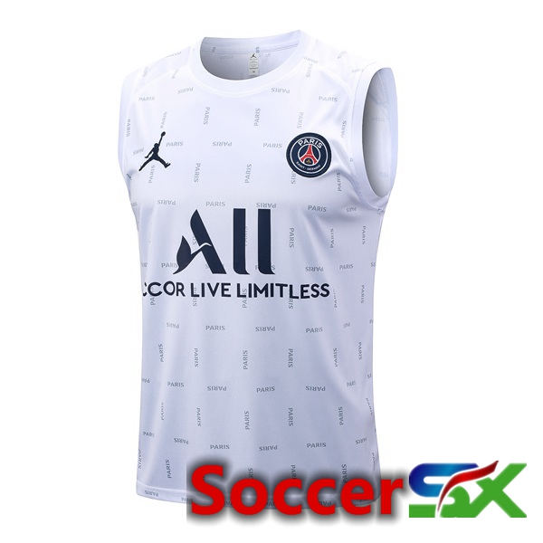 Paris PSG Soccer Vest White 2023/2024