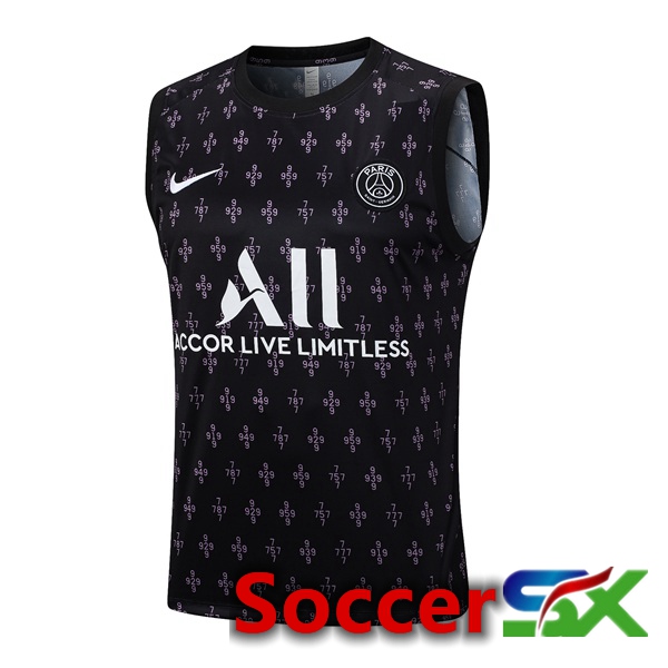 Paris PSG Soccer Vest Black 2023/2024