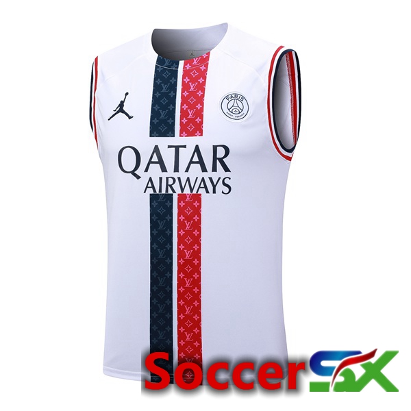 Paris PSG Soccer Vest White 2023/2024