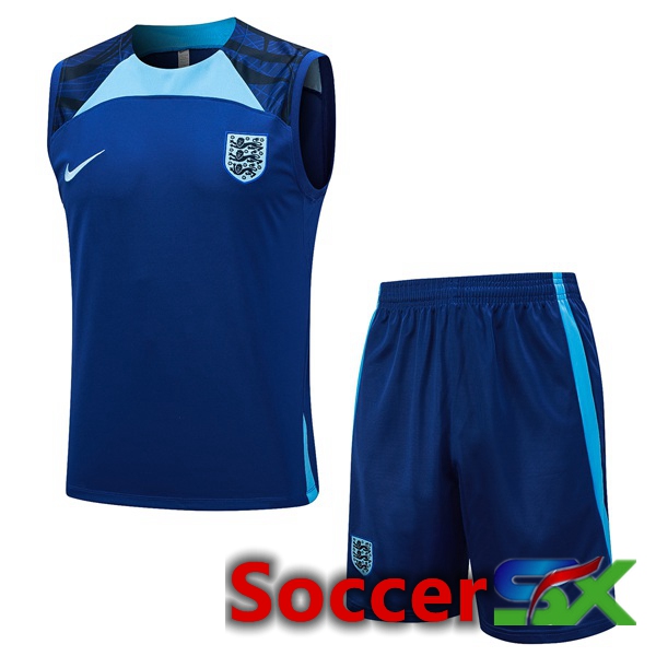 England Soccer Vest + Shorts Blue 2023/2024