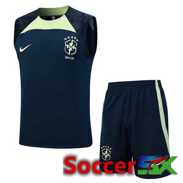 Brazil Soccer Vest + Shorts Blue Royal 2023/2024