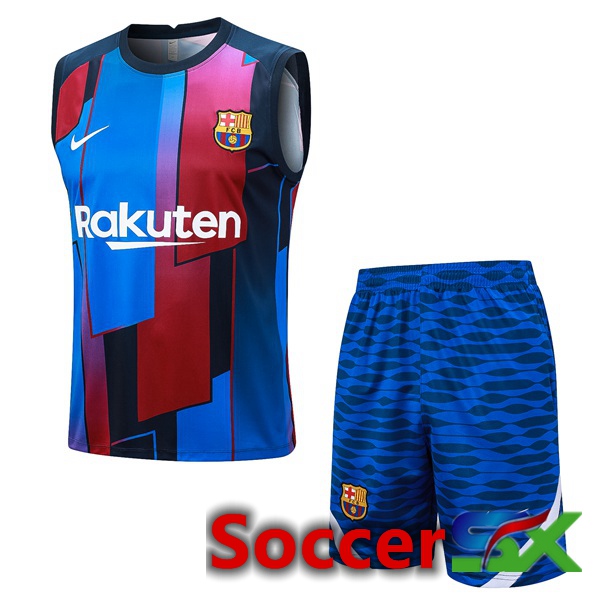 FC Barcelona Soccer Vest + Shorts Blue 2023/2024