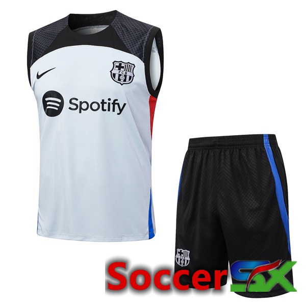 FC Barcelona Soccer Vest + Shorts Grey 2023/2024