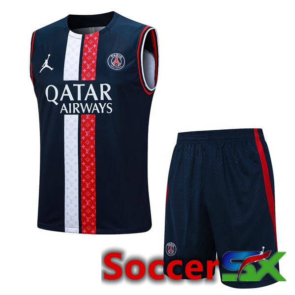 Paris PSG Soccer Vest + Shorts Blue Royal 2023/2024