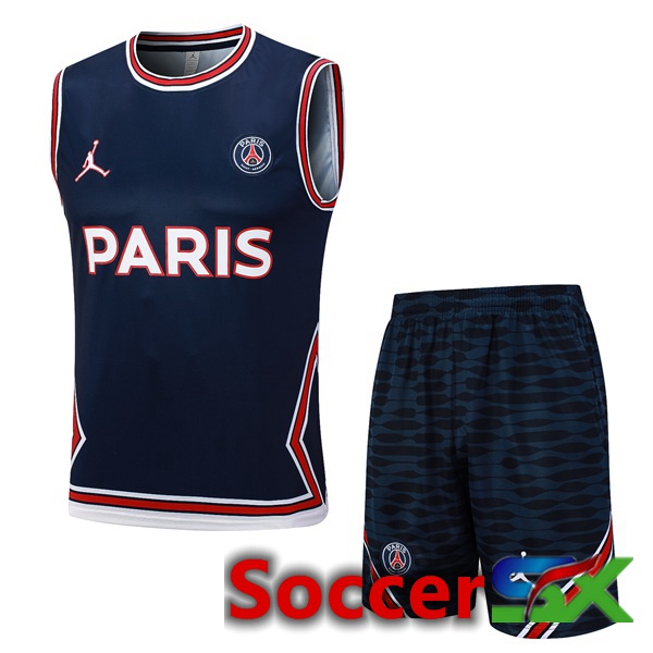 Paris PSG Soccer Vest + Shorts Blue Royal 2023/2024