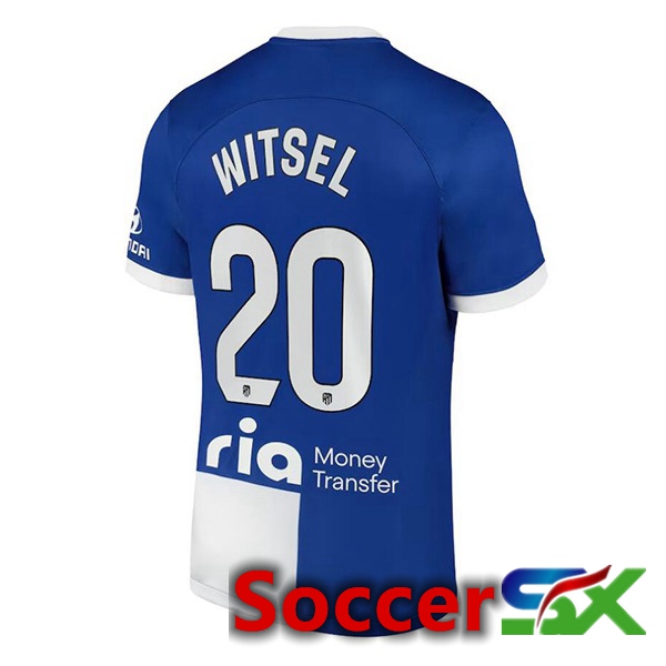 Atletico Madrid (Witsel 20) Away Soccer Jersey Blue 2023/2024