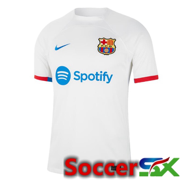 FC Barcelona Away Soccer Jersey White 2023/2024