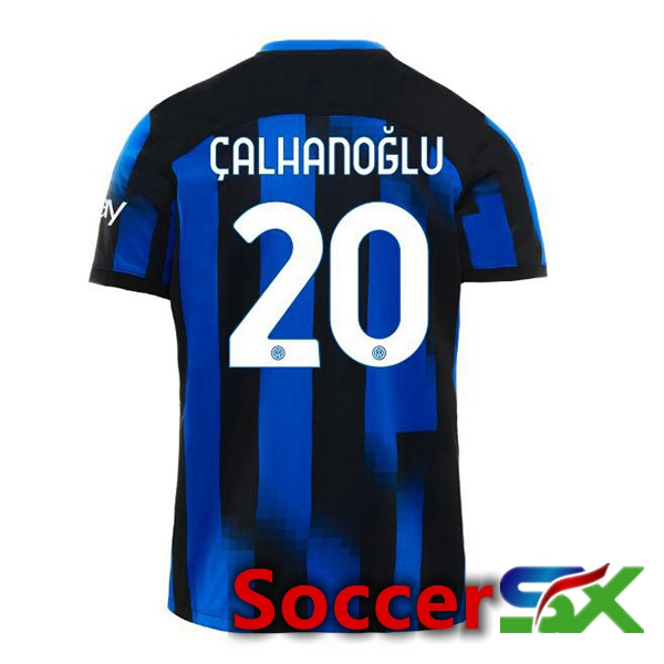 Inter Milan (ÇALHANOĞLU 20) Home Soccer Jersey Blue 2023/2024