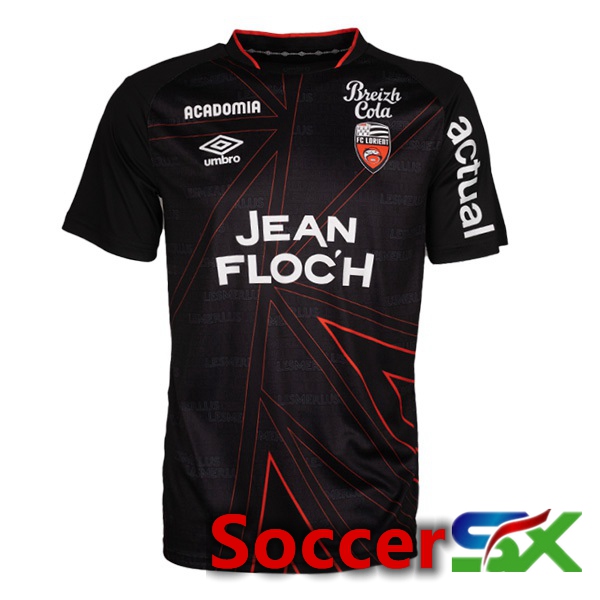 FC Lorient Away Soccer Jersey Black 2023/2024