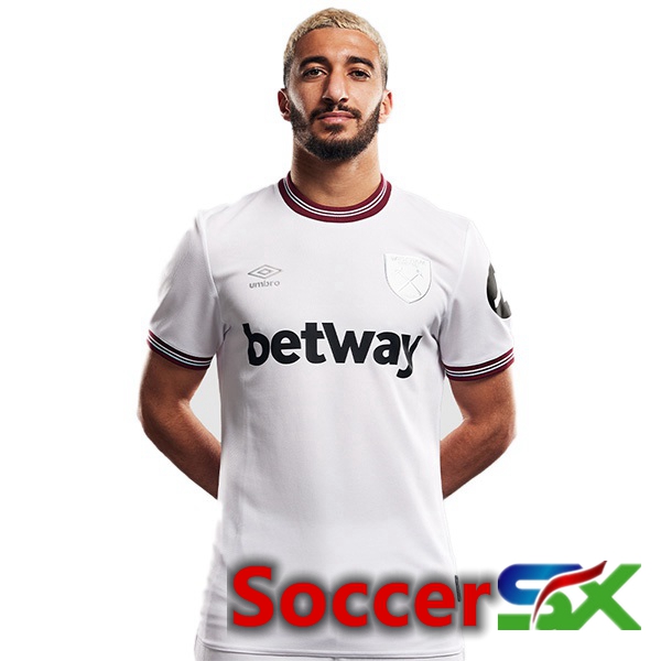 West Ham Away Soccer Jersey White 2023/2024