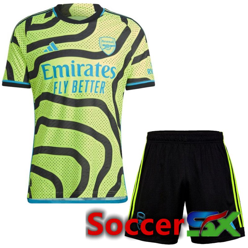 FC Arsenal Away Soccer Jersey + Shorts 2023/2024